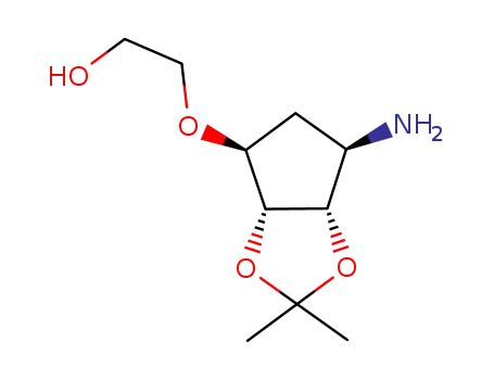 2-((3aR,4S,6R,6aS)-6-amino-2,2-dimethyltetrahydro-3aH-cyclopenta[d][1,3]dioxol-4-yloxy)ethanol