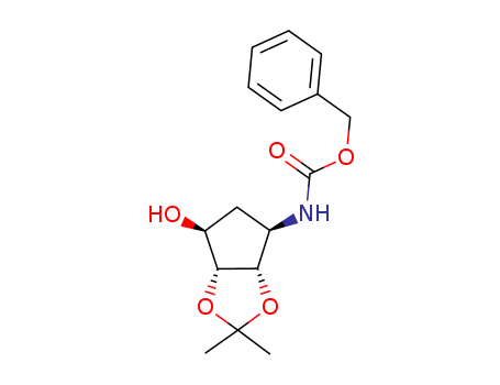 CARBAMICACID,N-[(3AS,4R,6S,6AR)-TETRAHYDRO-6-HYDROXY-2,2-DIMETHYL-4H-CYCLOPENTA-1,3-DIOXOL-4-YL]-,PHENYLMETHYL ESTER