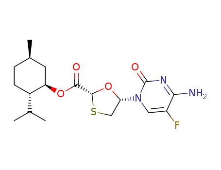 TIANFU-CHEM (2R,5S)-5-(4-amino-5-fluoro-2-oxo-1(2H)-pyrimidinyl)-1,3-Oxathiolane-2-carboxylic acid, (1R,2S,5R)-5-methyl-2-(1-methylethyl)cyclohexyl ester