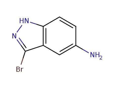 Molecular Structure of 478837-59-1 (5-AMINO-3-BROMO (1H)INDAZOLE)