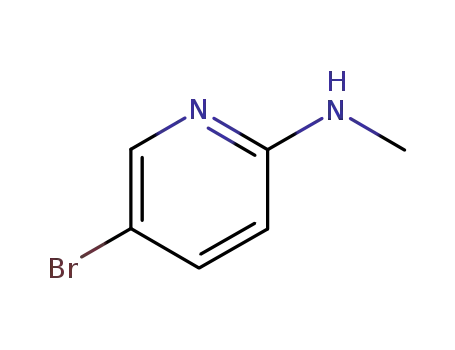 Molecular Structure of 84539-30-0 (5-Bromo-N-methylpyridin-2-amine)