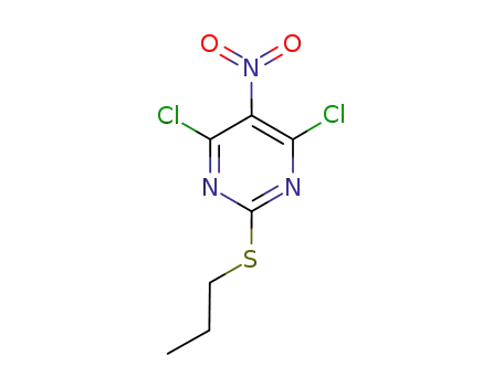 Molecular Structure of 145783-14-8 (4,6-DICHLORO-5-NITRO-2-PROPYLTHIOPYRIMIDINE)