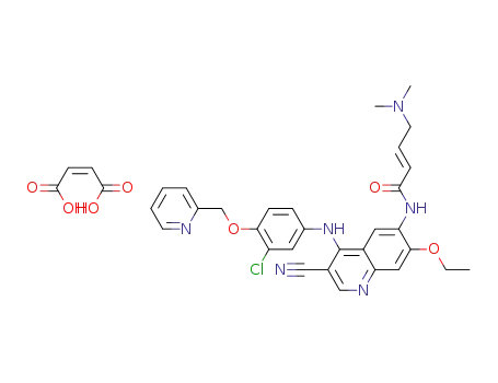 (2E)-N-[4-[[3-chloro-4-[(pyridin-2-yl)methoxy]phenyl]amino]-3-cyano-7-ethoxyquinolin-6-yl]-4-(dimethylamino)but-2-enamide maleate