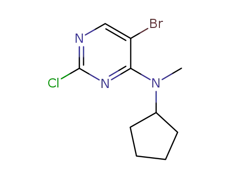 (5-bromo-2-chloropyrimidin-4-yl)cyclopentylmethylamine