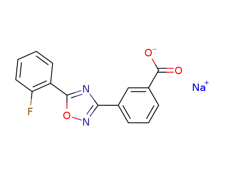 3-[5-(2-fluoro-phenyl)-[1,2,4]oxadiazol-3-yl]benzoic acid sodium salt