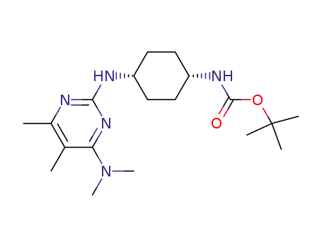 cis-[4-(4-dimethylamino-5,6-dimethyl-pyrimidin-2-ylamino)-cyclohexyl]-carbamic acid tert-butyl ester