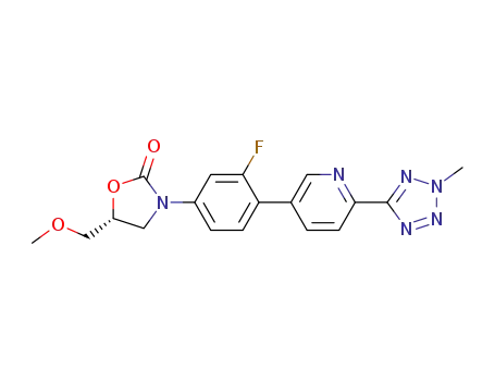 (R)-3-(4-(2-(2-methyltetrazol-5-yl)pyridin-5-yl)-3-fluorophenyl)-5-(methoxymethyl)oxazolidin-2-one