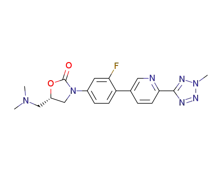 (S)-3-(4-(2-(2-methyltetrazol-5-yl)pyridin-5-yl)-3-fluorophenyl)-5-(dimethylaminomethyl)oxazolidin-2-one
