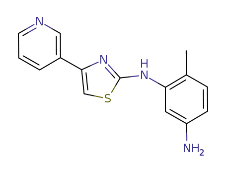 Molecular Structure of 660837-08-1 (4-Methyl-n3-(4-pyridin-3-yl-thiazol-2-yl)-benzene-1,3-diaMine)