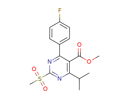 Methyl 4-(4-Fluorophenyl)-6-isopropyl-2-(methylsulfonyl)pyrimidine-5-carboxylate