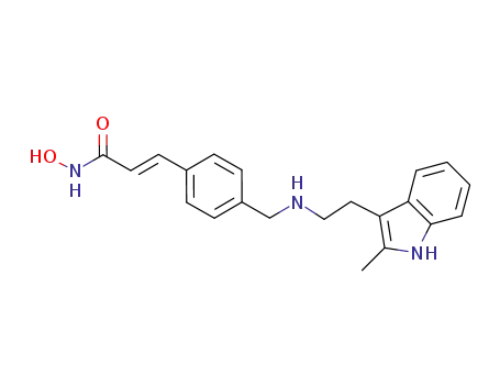 3-[4-[2-(2-Methyl-1H-indol-3-yl)ethylaminomethyl]phenyl]-2(E)-propenohydroxamiN-Hydroxy-3-[4-[2-(2-metl-1H-indol-3-yl)ethylaminomethyl]phenyl]-2(E)-propenamide