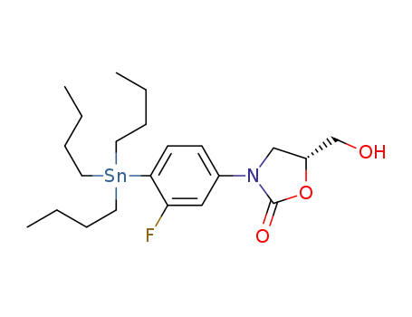 (5R)-3-[3-fluoro-4-(tributylstannyl)phenyl]-5-(hydroxymethyl)-1,3-oxazolidin-2-one