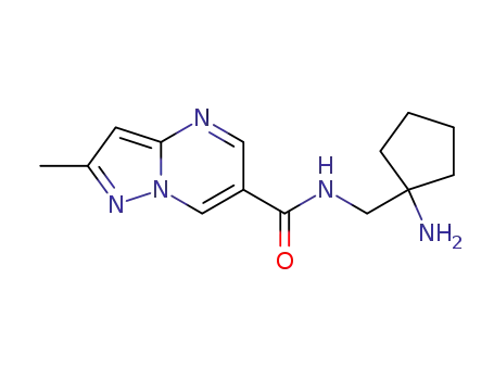 2-Methylpyrazolo[1,5-a]pyrimidine-6-carboxylic acid (1-aminocyclopentylmethyl)amide