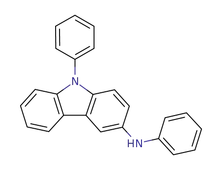 Molecular Structure of 894791-43-6 (N,9-diphenyl-9H-carbazol-3-amine)
