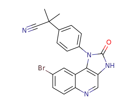 2-(4-(8-bromo-2-oxo-2,3-dihydro-1H-imidazo[4,5-c]quinolin-1-yl)phenyl)-2-methylpropanenitrile