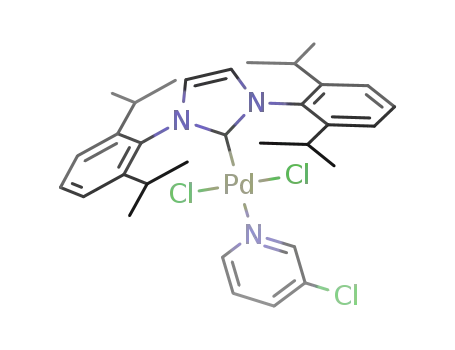 [1,3-bis(2,6-diisopropylphenyl)imidazol-2-ylidene](3-chloropiridyl)palladium(II) dichloride