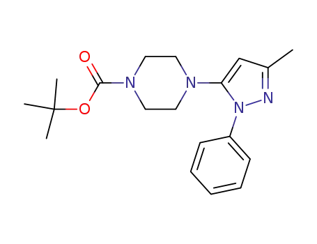 1-tert-butoxycarbonyl-4-(3-methyl-1-phenyl-1H-pyrazol-5-yl)piperazine