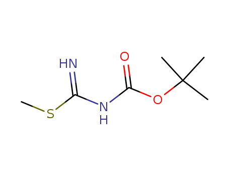 Carbamic acid, [imino(methylthio)methyl]-, 1,1-dimethylethyl ester (9CI)