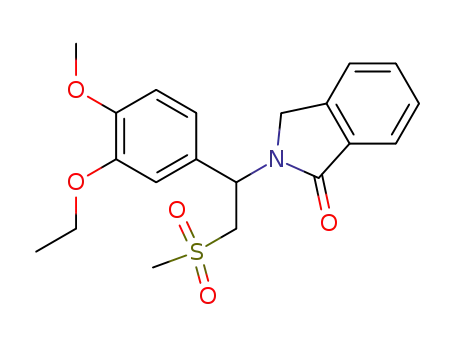 2-[1-(3-ethoxy-4-methoxyphenyl)-2-methylsulfonylethyl]isoindolin-1-one