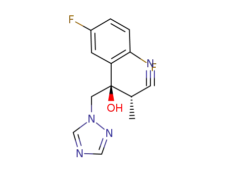 Molecular Structure of 241479-74-3 ((αS,βR)-β-(2,5-Difluorophenyl)-β-hydroxy-α-Methyl-1H-1,2,4-triazole-1-butanenitrile)