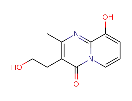 Molecular Structure of 181525-38-2 (3-(2-Hydroxyethyl)-9-hydroxy-2-Methyl-4H-pyrido[1,2-a]pyriMidin-4-one)