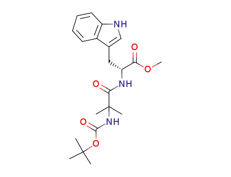 (R)-2-(2-tert-Butoxycarbonylamino-2-methyl-propionylamino)-3-(1H-indol-3-yl)-propionic acid methyl ester