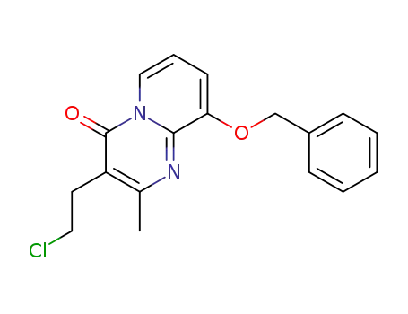 4H-Pyrido[1,2-a]pyrimidin-4-one,3-(2-chloroethyl)-2-methyl-9-(phenylmethoxy)- 147687-17-0