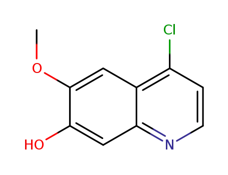 Molecular Structure of 205448-31-3 (4-chloro-6-methoxyquinolin-7-ol)