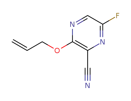 3-(allyloxy)-6-fluoro-2-pyrazinecarbonitrile