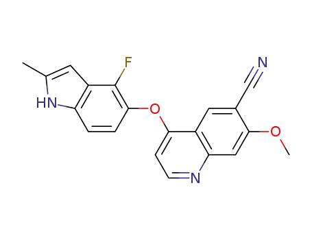 6-cyano-4-(4-fluoro-2-methylindol-5-yloxy)-7-methoxyquinoline