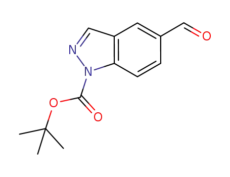 Molecular Structure of 635713-71-2 (1-N-BOC-5-FORMYL-INDAZOLE)