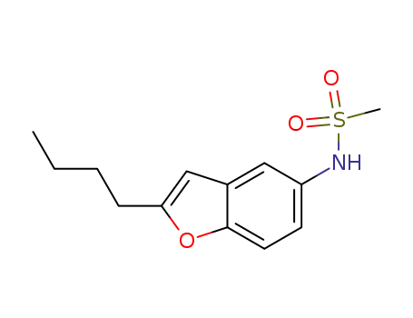 Molecular Structure of 437652-07-8 (2-Butyl-5-[methanesulfonamido]benzofuran)