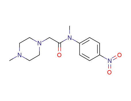 Molecular Structure of 1139453-98-7 (N-methyl-2-(4-methylpiperazin-1-yl)-N-(4-nitrophenyl)acetamide)