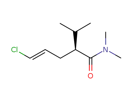 Molecular Structure of 324519-68-8 (4-Pentenamide, 5-chloro-N,N-dimethyl-2-(1-methylethyl)-, (2S,4E)-)