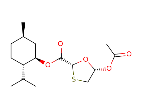 1,3-Oxathiolane-2-carboxylicacid, 5-(acetyloxy)-, (1R,2S,5R)-5-methyl-2-(1-methylethyl)cyclohexyl ester,(2R,5S)- (9CI)