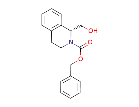 Molecular Structure of 832711-65-6 (2(1H)-Isoquinolinecarboxylic acid, 3,4-dihydro-1-(hydroxymethyl)-,
phenylmethyl ester, (1R)-)