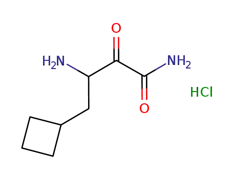 Molecular Structure of 817169-86-1 (yclobutanebutanaMide, .beta.-aMino-.alpha.-oxo-, hydrochloride (1:1))