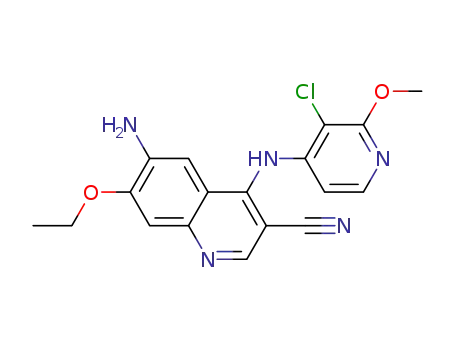 4-[4-(2-pyridylmethoxy)-3-chloro]amino-6-amino-3-cyano-7-ethoxyquinoline