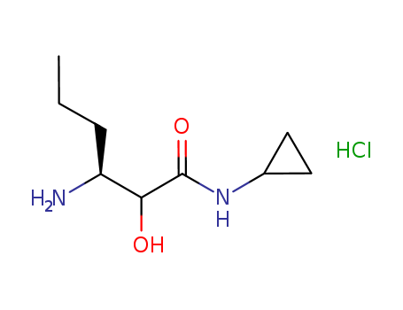(3S)-3-Amino-N-cyclopropyl-2-hydroxyhexanamide hydrochloride