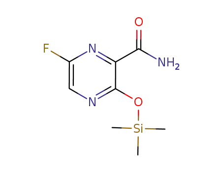 6-fluoro-3-((trimethylsilyl)oxy)pyrazine-2-carboxamide