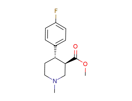 (3R, 4S)-trans-3-carbomethoxy-4-(4-fluorophenyl)-N-methyl-piperidine