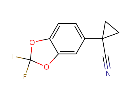 1-(2,2-difluorobenzo[d][1,3]dioxol-5-yl)cyclopropanecarbonitrile