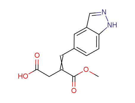 2-[1-(1H-indazol-5-yl)methylidene]succinic acid 1-methyl ester