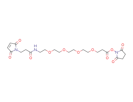 Molecular Structure of 756525-99-2 (alpha-MaleiMidopropionyl-oMega-succiniMidyl-4(ethylene glycol))