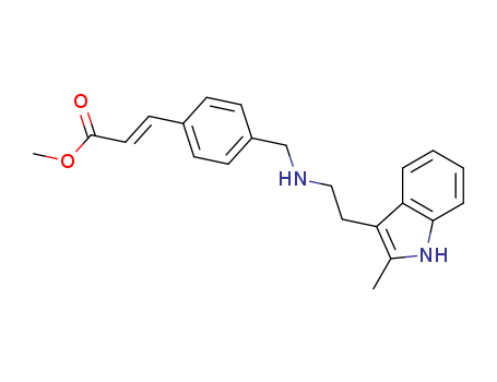 (E)-Methyl 3-(4-(((2-(2-methyl-1H-indol-3-yl)ethyl)amino)methyl)phenyl)acrylate