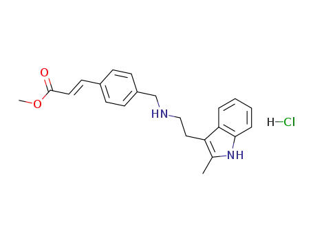 Molecular Structure of 441741-66-8 (Panobinostat Carboxylic Acid Methyl Ester Hydrochloride)