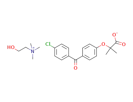 2-Hydroxy-N,N,N-trimethylethanaminium 2-(4-(4-chlorobenzoyl)phenoxy)-2-methylpropanoate