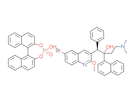 6-bromo-α-[2-(dimethylamino)ethyl]-2-methoxy-α-1-naphthalenyl-β-phenyl-3-quinolineethanol*(11bR)-4-hydroxydinaphtho[2,1-d:1',2'-f][1,3,2]dioxaphosphepin 4-oxide