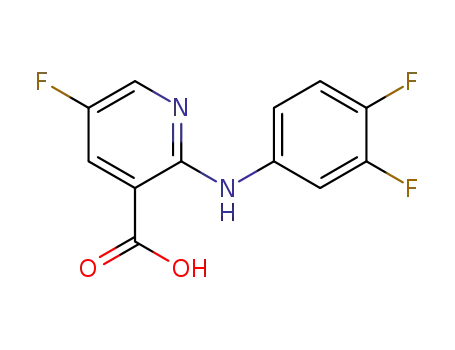 2-[(3,4-difluorophenyl)amino]-5-fluoronicotinic acid