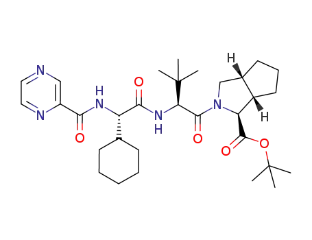 Manufacturer Direct Sales Low Price (1s,3ar,6as)-2-((2s)-2-(((2s)-2-cyclohexyl-2-((2-pyrazinylcarbonyl)amino)acetyl)amino)-3,3-dimethyl-1-oxobutyl)
octahydrocyclopenta(c)pyrrole-1-carboxylic acid tert